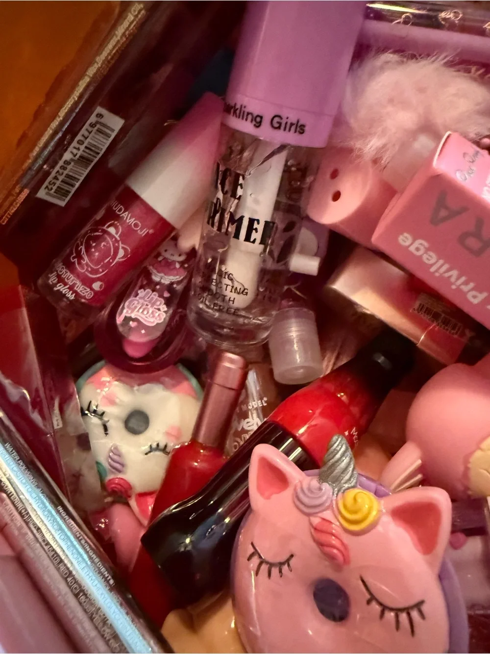 Girls Pink Lip Gloss & Balm Set — Assorted Pink Shades